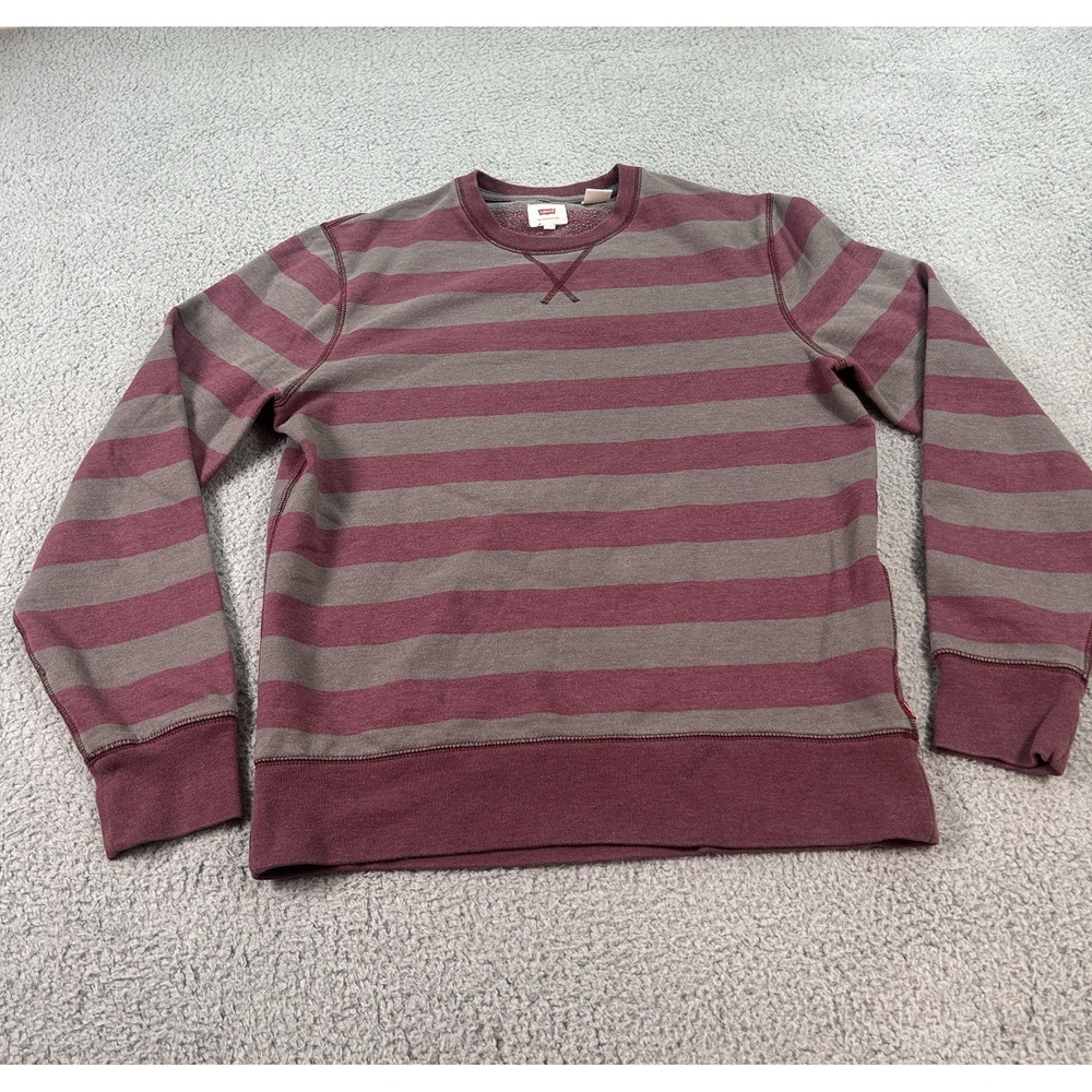 Levi's Herren Freizeit Sweater Men's Medium 40x25 Multicolor Pullover Logo - Picture 1 of 16